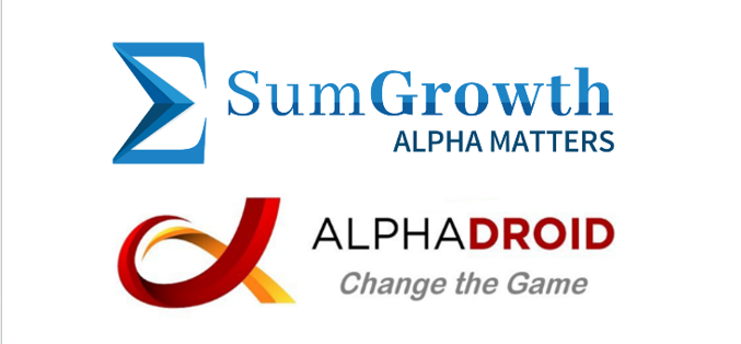 Sumgrowth and AlphaDroid logos